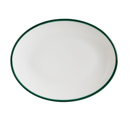 Блюдо овальное 250х190мм Линеа зеленый Bonna LNEGRMOV25OV