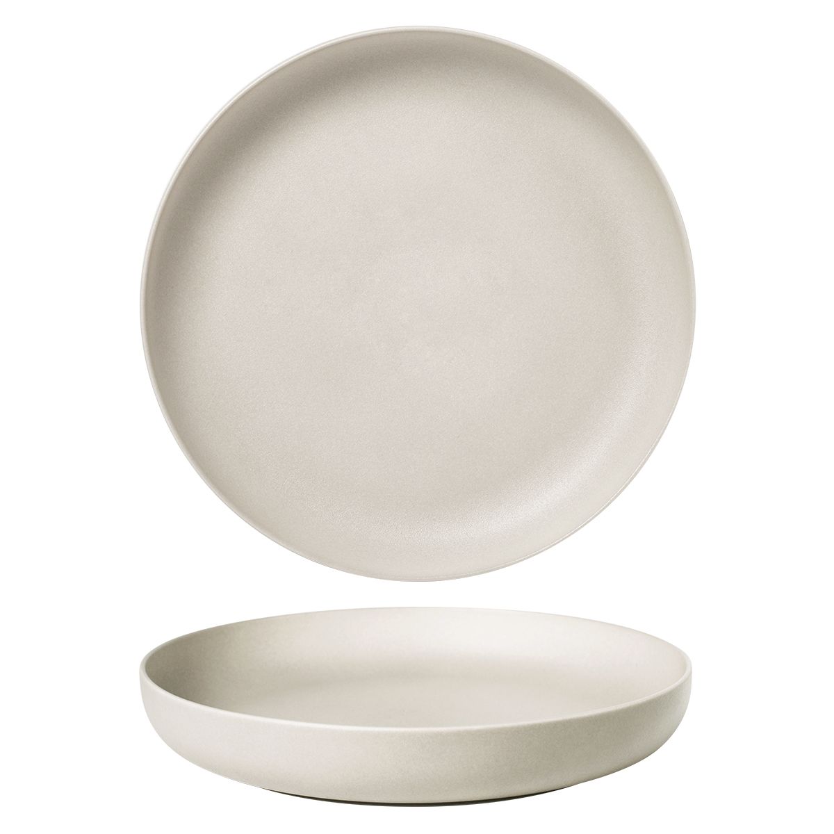 Тарелка с бортом d250мм h45мм Fine Plus-Light Grey Noble