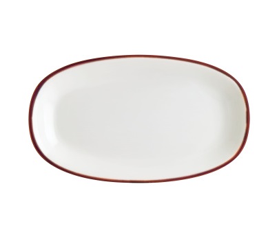 Блюдо овальное 240х140мм Линеа бургундия Bonna LNEBDGRM24OKY