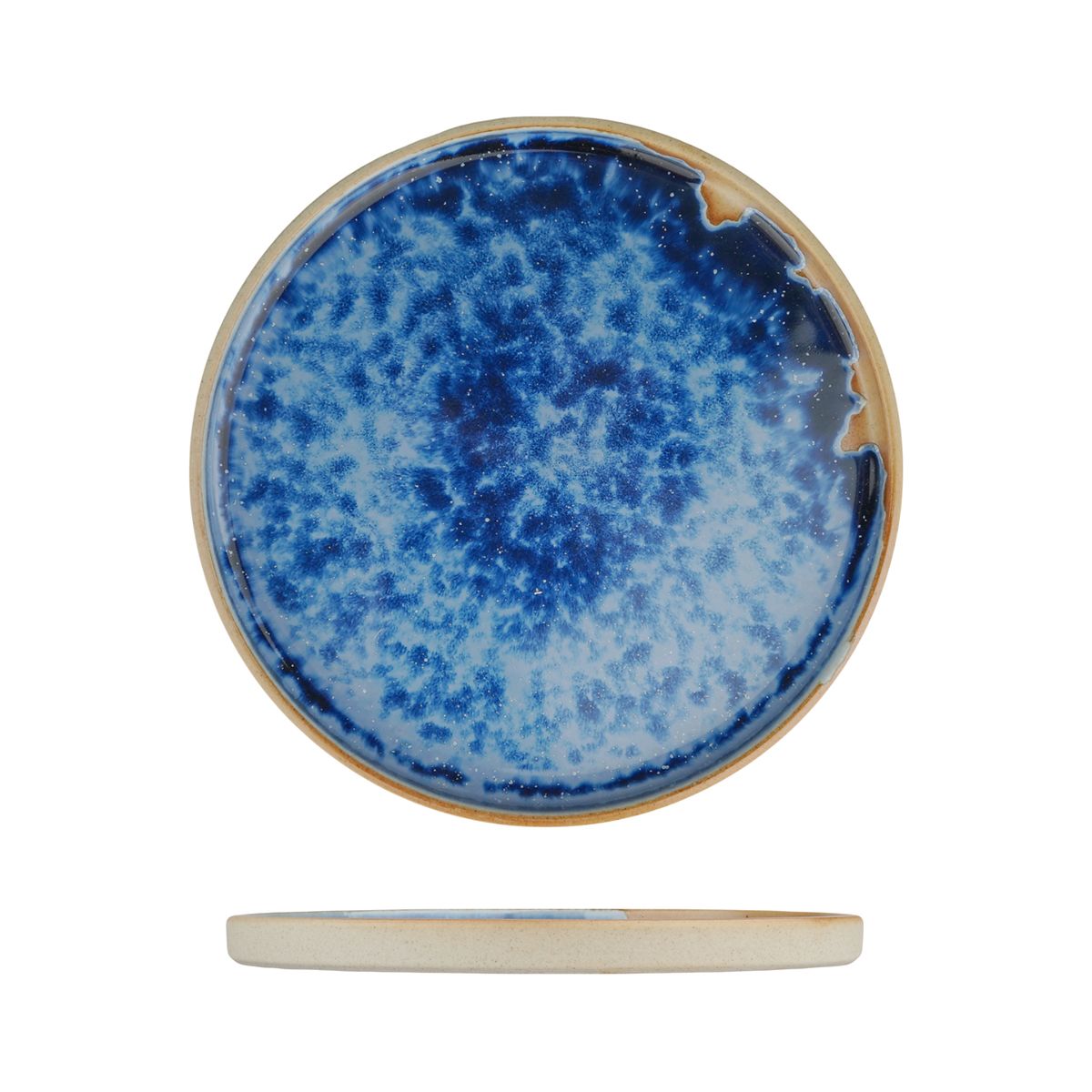 Тарелка d210мм h16мм "Паназия голубая"