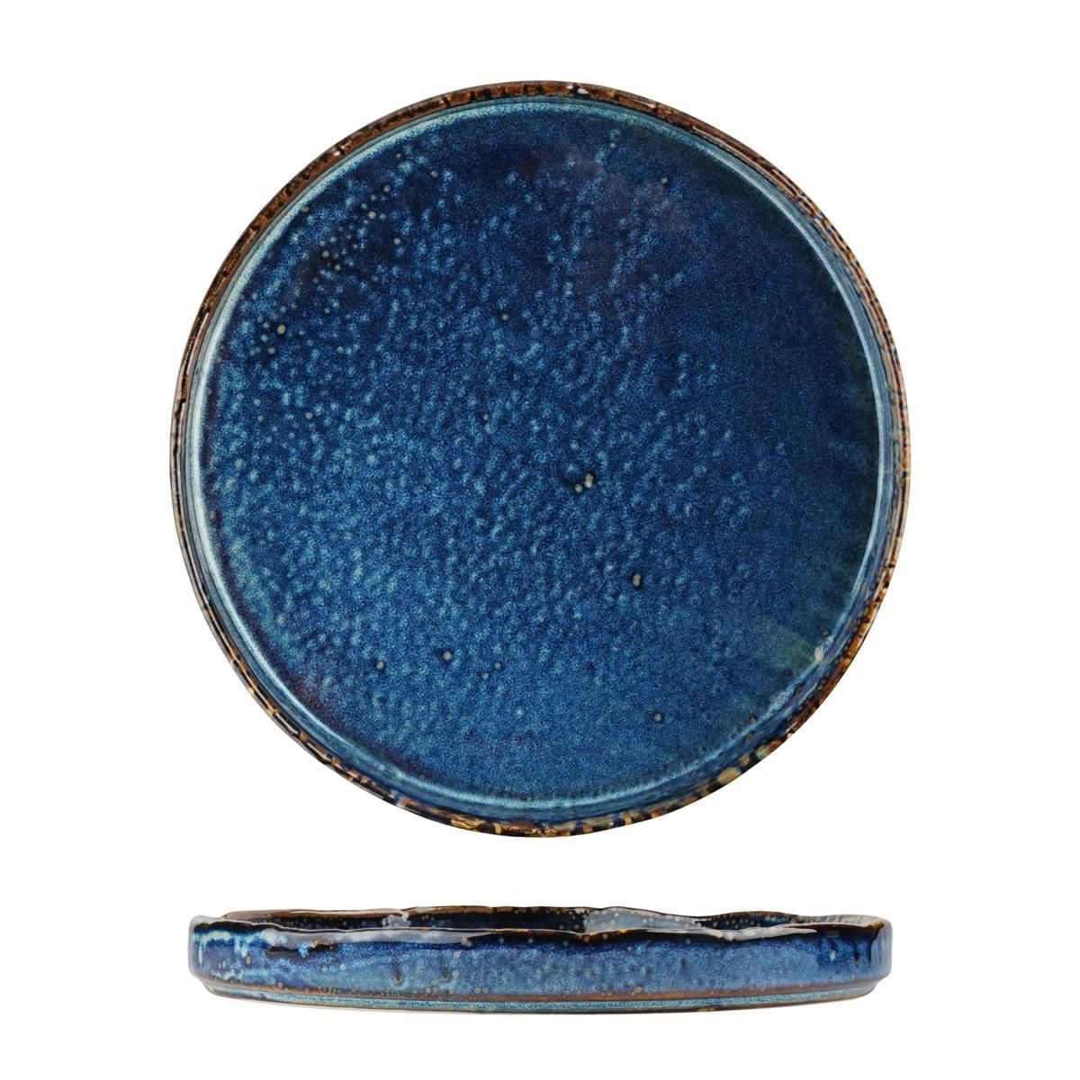 Тарелка с бортом d260мм h30мм "Aqua Blue"