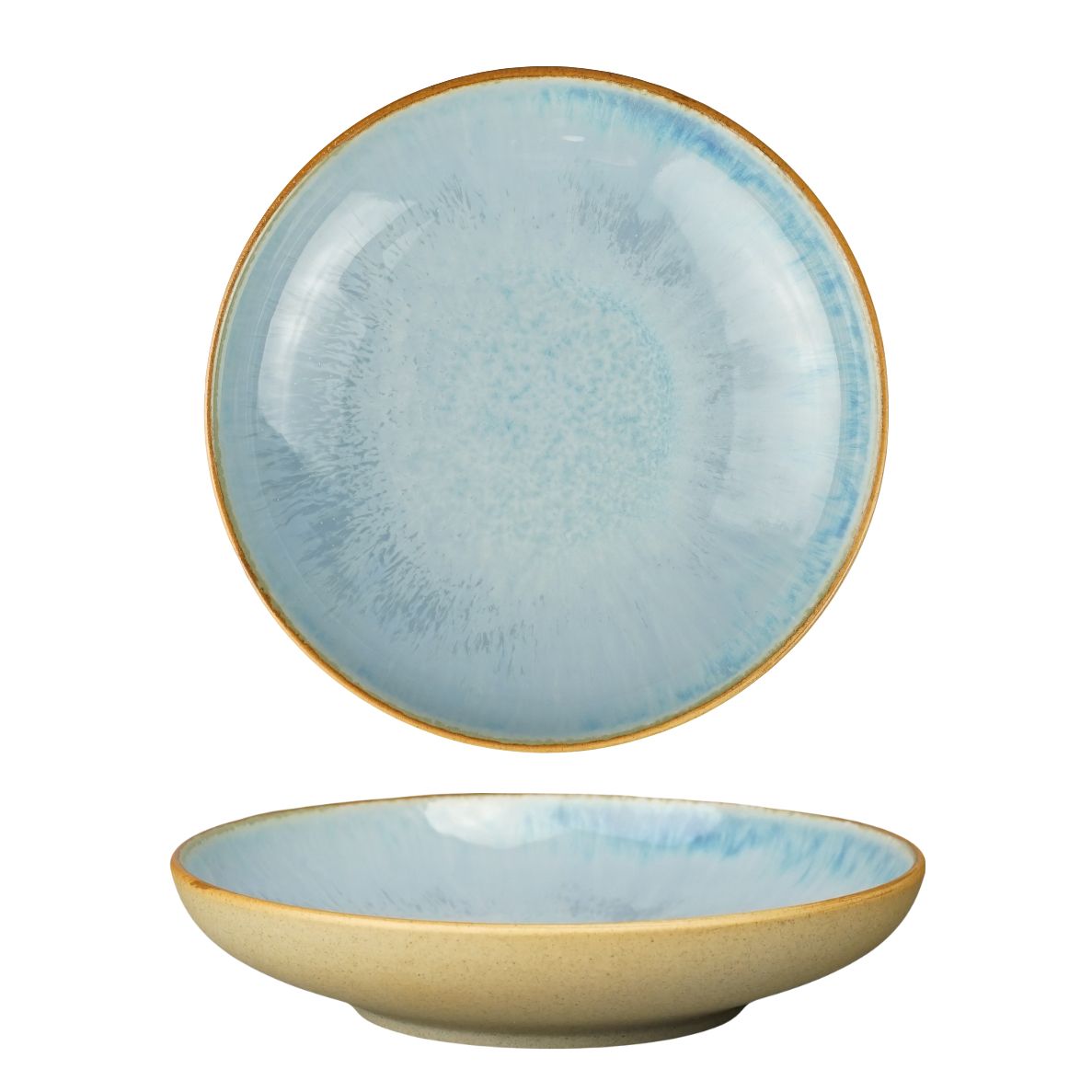 Блюдо d195мм h40мм "Паназия голубая"