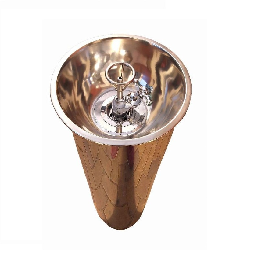 Фонтан питьевой антивандальный из нержавеющей стали