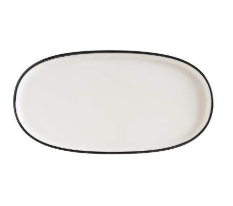 Блюдо овальное 210х100мм Линеа черный Bonna LNEBLHYG21OV