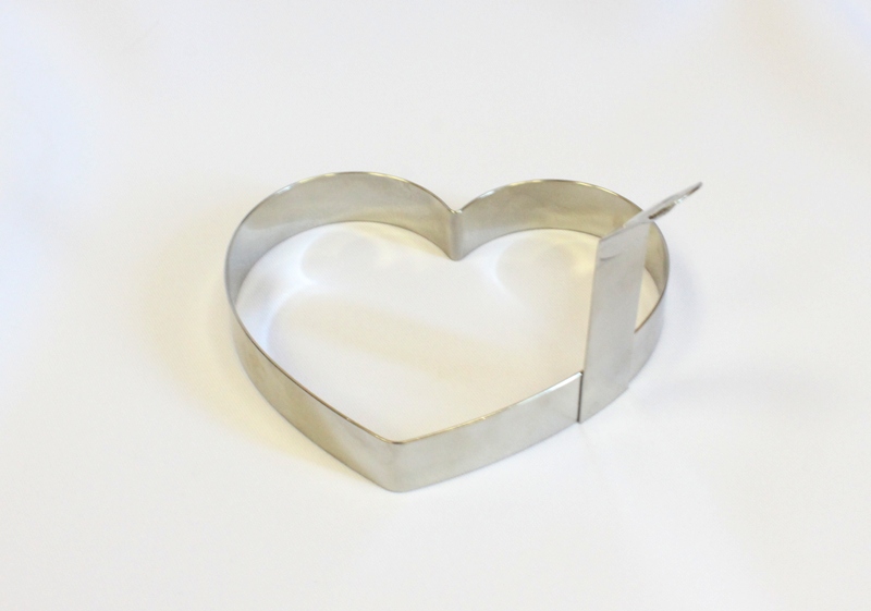 Форма для жарки яйца "Сердце" 103х90х16мм съемная нержавеющая сталь