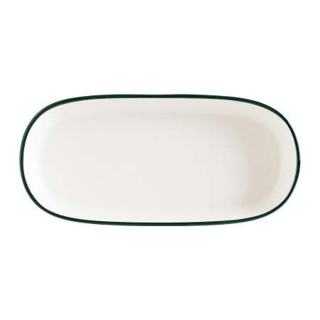 Блюдо овальное 240х140мм Линеа зеленый Bonna LNEGRGRM24OKY