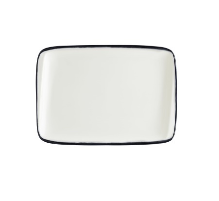 Блюдо прямоугольное 230х160мм Линеа черный Bonna LNEBLMOV26DT