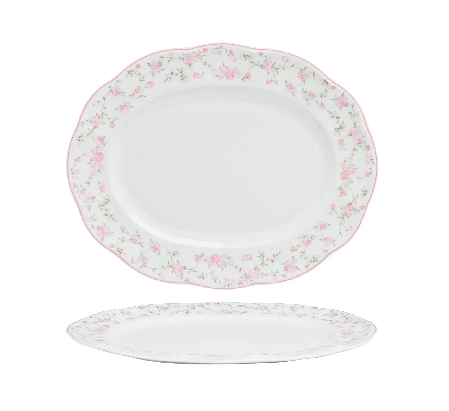 Блюдо овальное 340х270мм Retro Ritz-La Vie En Rose Noble