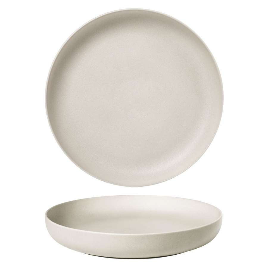 Тарелка с бортом d215мм h35мм Fine Plus-Light Grey Noble