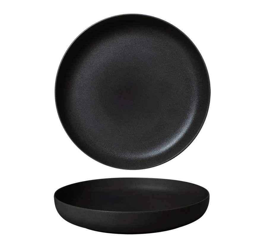 Тарелка с бортом d255мм Fine Plus-Black Sand Noble
