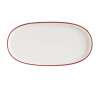 Блюдо овальное 210х100мм Линеа бургундия Bonna LNEBDHYG21OV