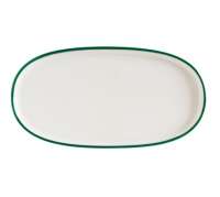 Блюдо овальное 210х100мм Линеа зеленый Bonna LNEGRHYG21OV