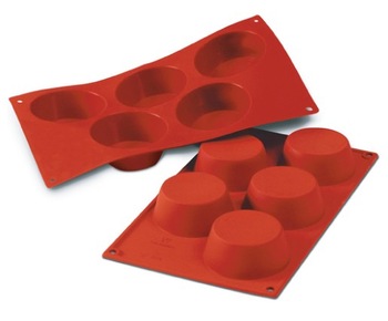 Форма силикон. SF024 (маффины 5шт. d80/65мм h35мм) 175х300мм