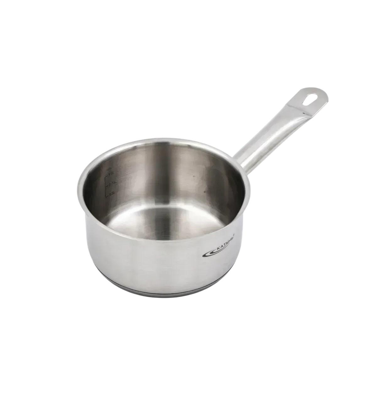 Сотейник 1л без крышки, нерж. сталь, ковш, индукция