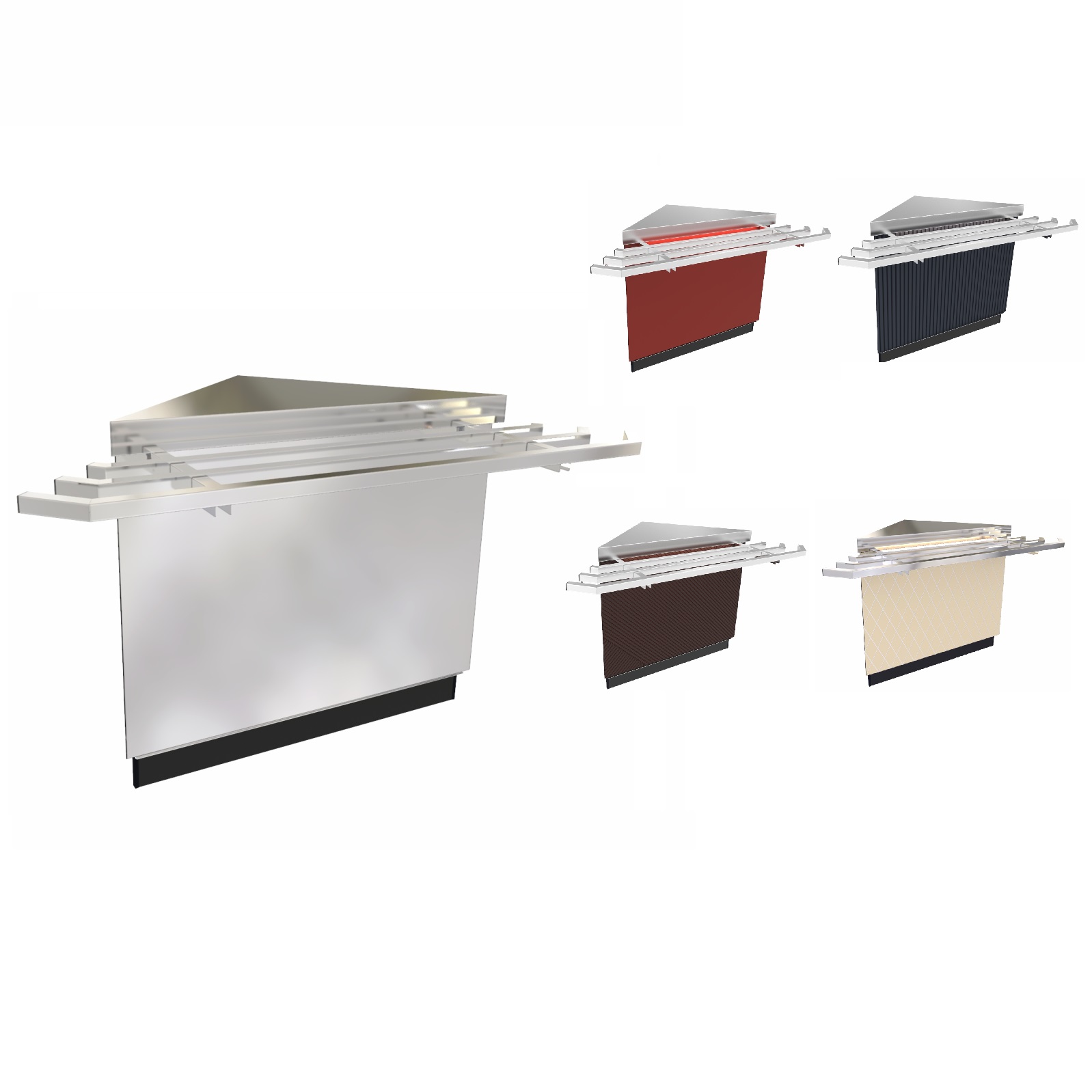 Линия раздачи Сэйла Модуль поворотный МП-90Е нержавеющая сталь