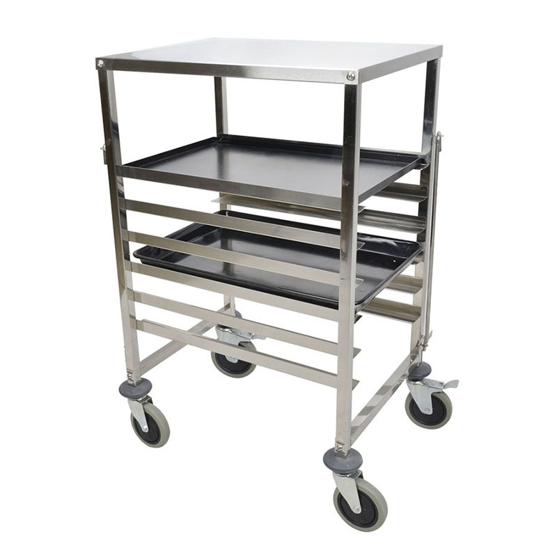 Тележка-шпилька 470х620х1000мм для противней 600х400мм с рабочей поверхностью