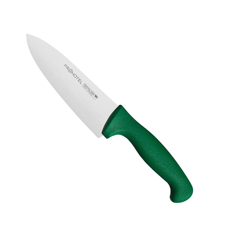 Нож поварской 290/150мм зеленый
