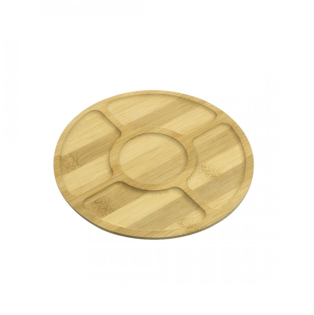 Менажница d200мм 5 секций бамбук