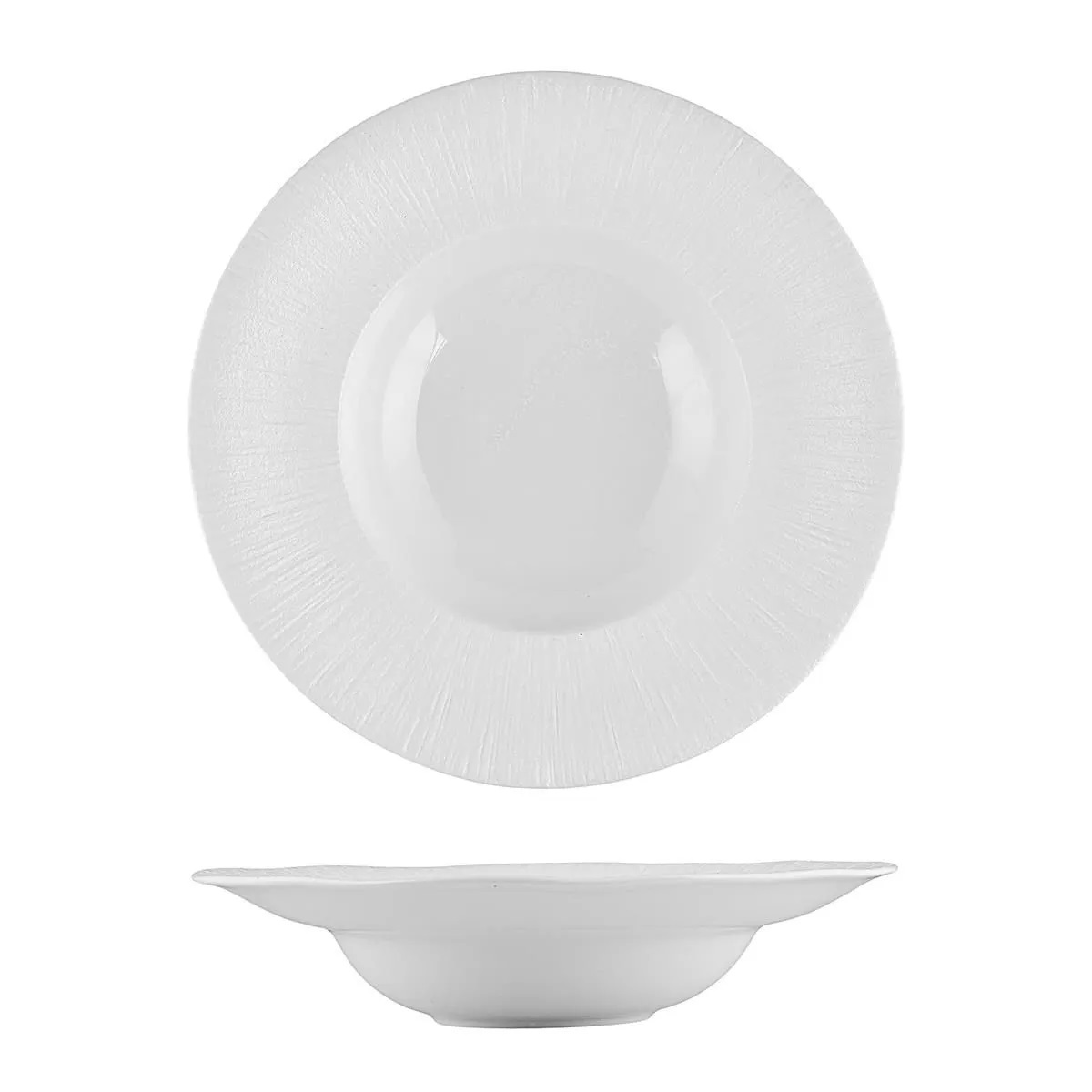 Тарелка глубокая d270мм 420мл "White Moon" P.L. фарфор