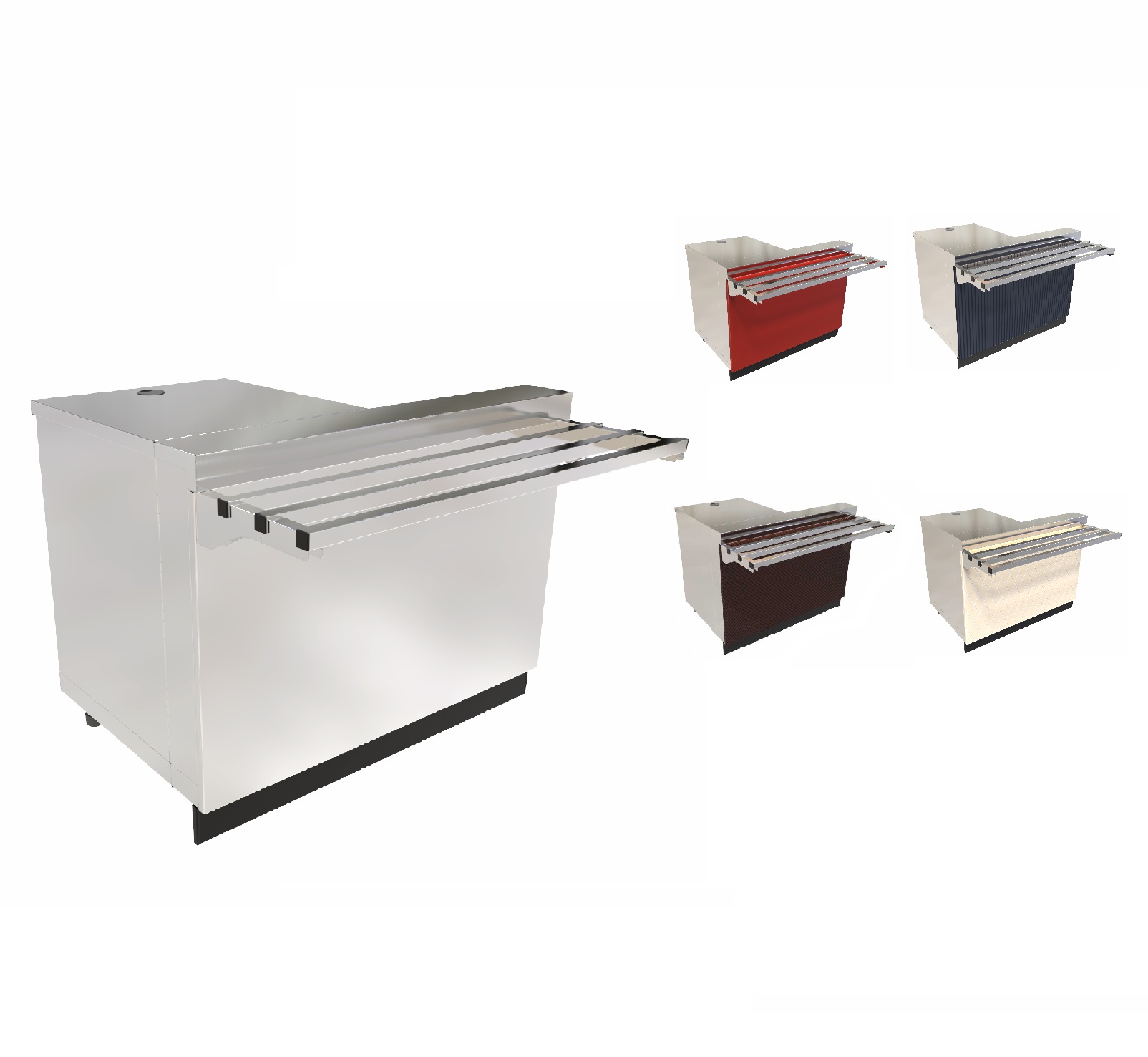 Линия раздачи Сэйла Кассовая кабина КК-70Е нержавеющая сталь