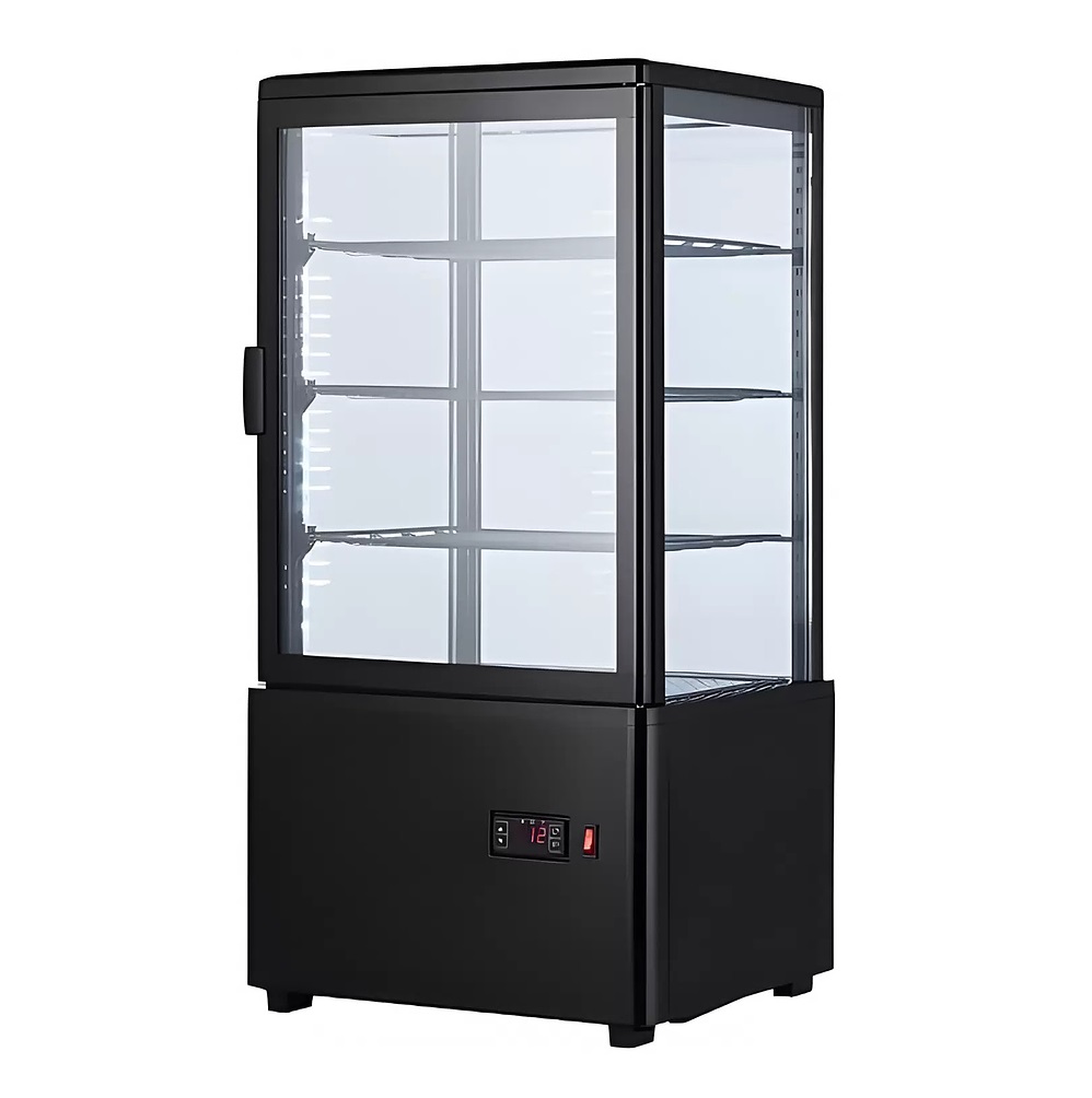 Витрина холодильная HKN-UPD68B вертикальная черная
