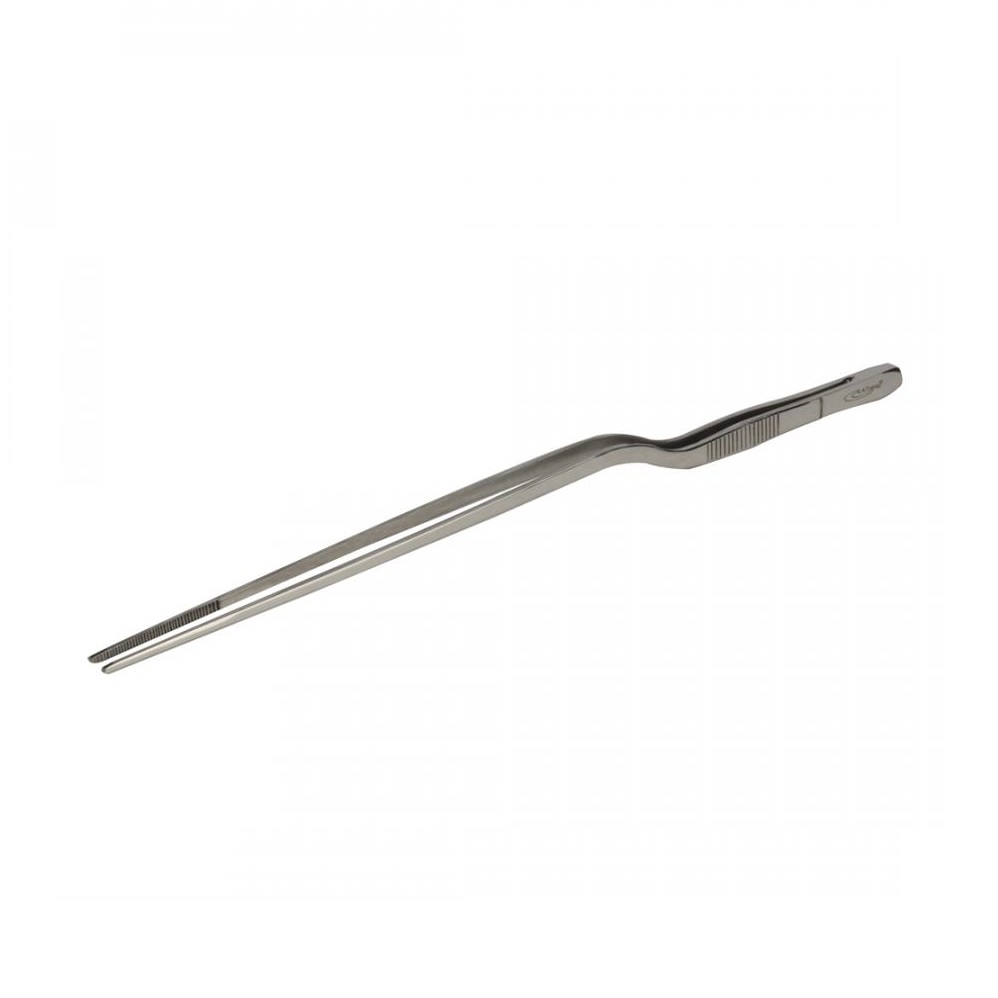 Пинцет 301мм изогнутый нержавеющая сталь
