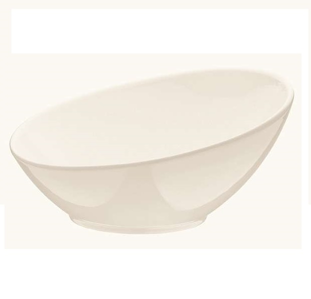 Салатник скош. борт  204мм фарфор