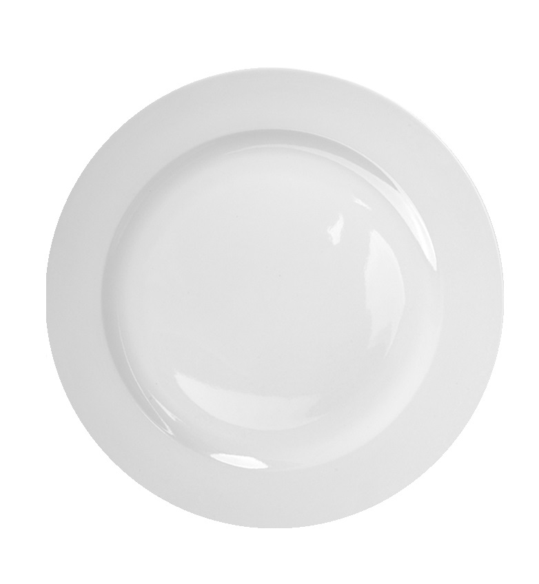 Тарелка мелкая d254мм фарфор с полями