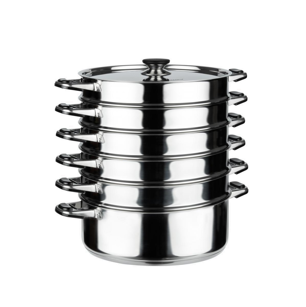 Кастрюля-мантоварка 7,4л d300мм 6 секций н/ж, индукция