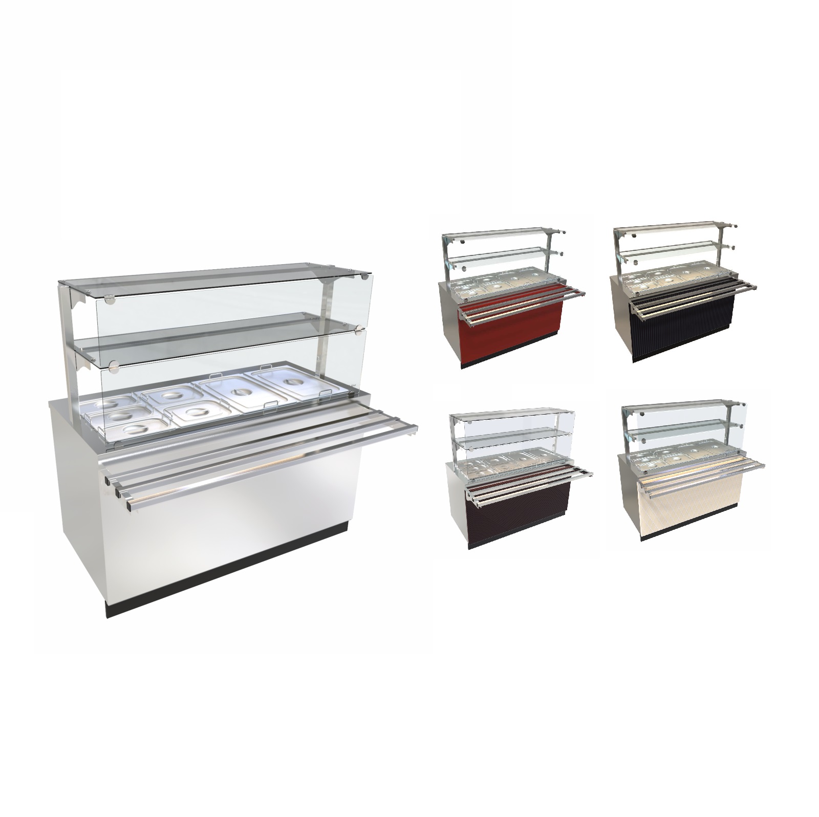 Линия раздачи Сэйла Мармит 2-х блюд ЭМК-70Е-03 нержавеющая сталь