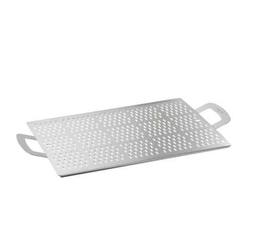 Поднос для римской пиццы 250х400мм перфорированный, алюминий