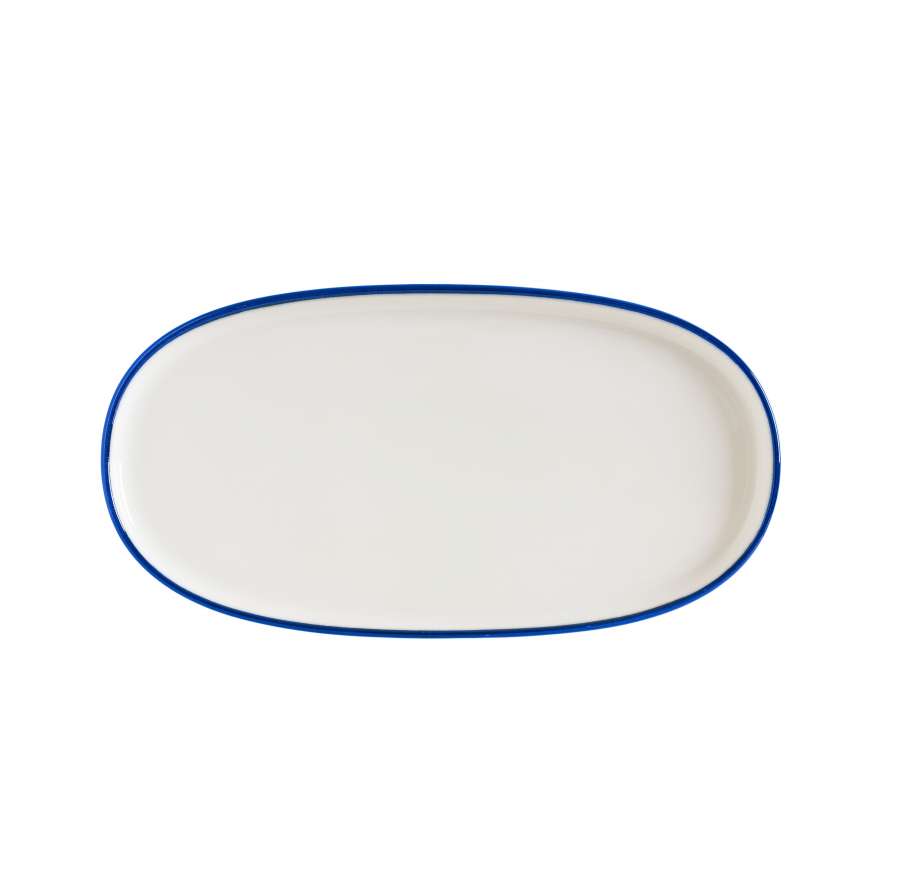 Блюдо овальное 210х100мм Линеа Синий Bonna LNEMAHYG21OV