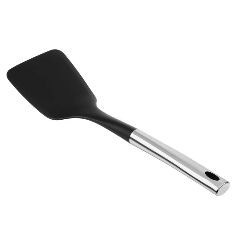 Лопатка для тефлона кулинарная 85х80мм нержавеющая сталь/нейлон