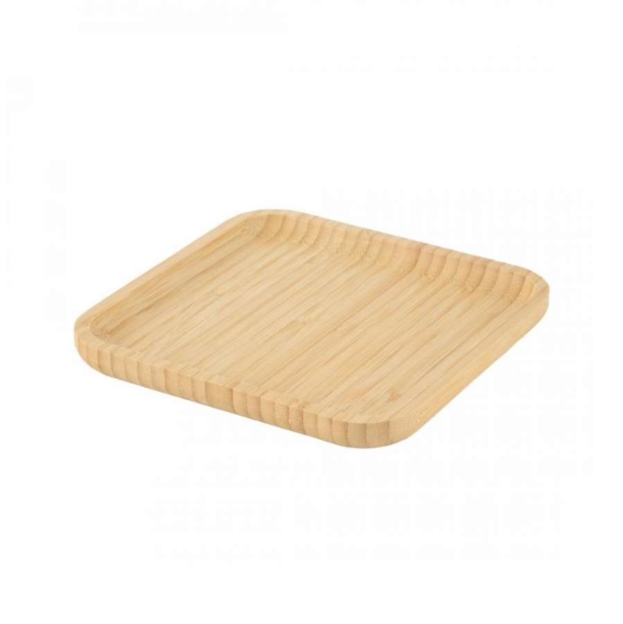 Тарелка квадратная 175х175мм бамбук