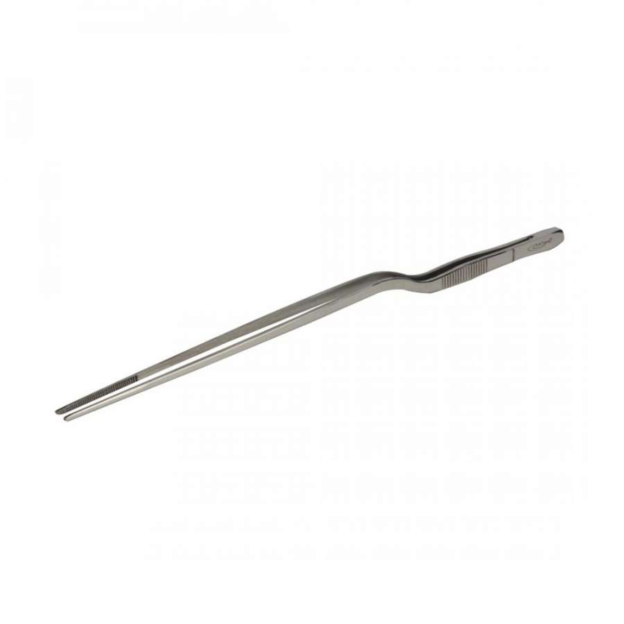 Пинцет 301мм н/ж изогнутый