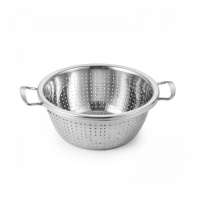 Дуршлаг нержавеющая сталь d400мм плоское дно