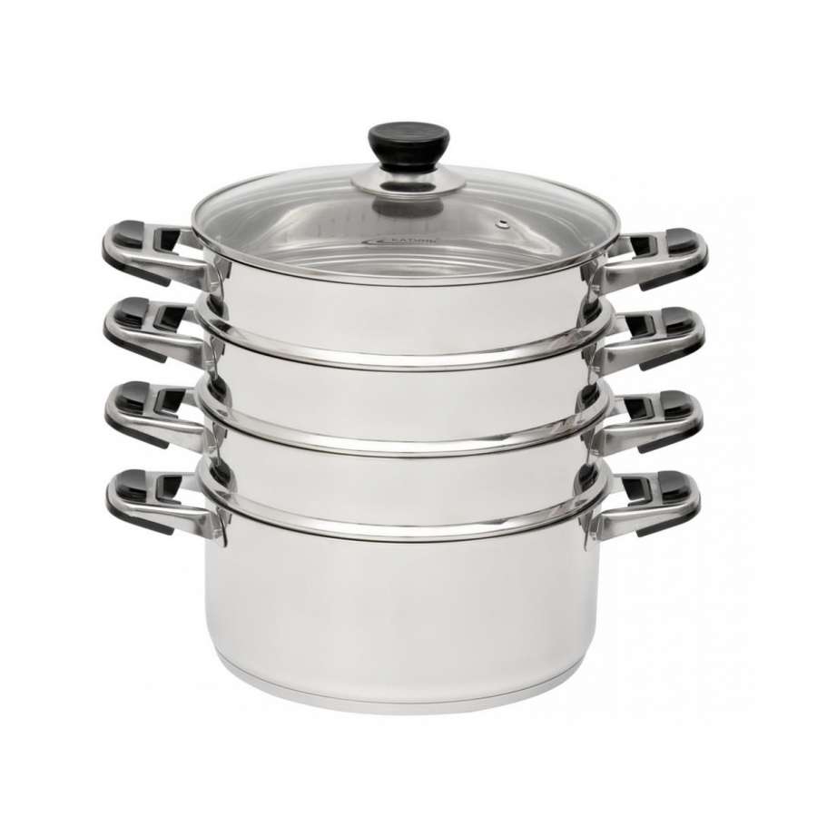 Кастрюля-мантоварка 16,2л d260мм 4 секции н/ж, индукция