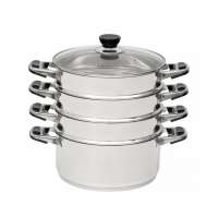 Кастрюля-мантоварка d300мм 4 секции н/ж индукция