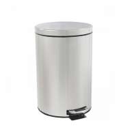 Ведро для мусора с педалью 20л н/ж с доводчиком