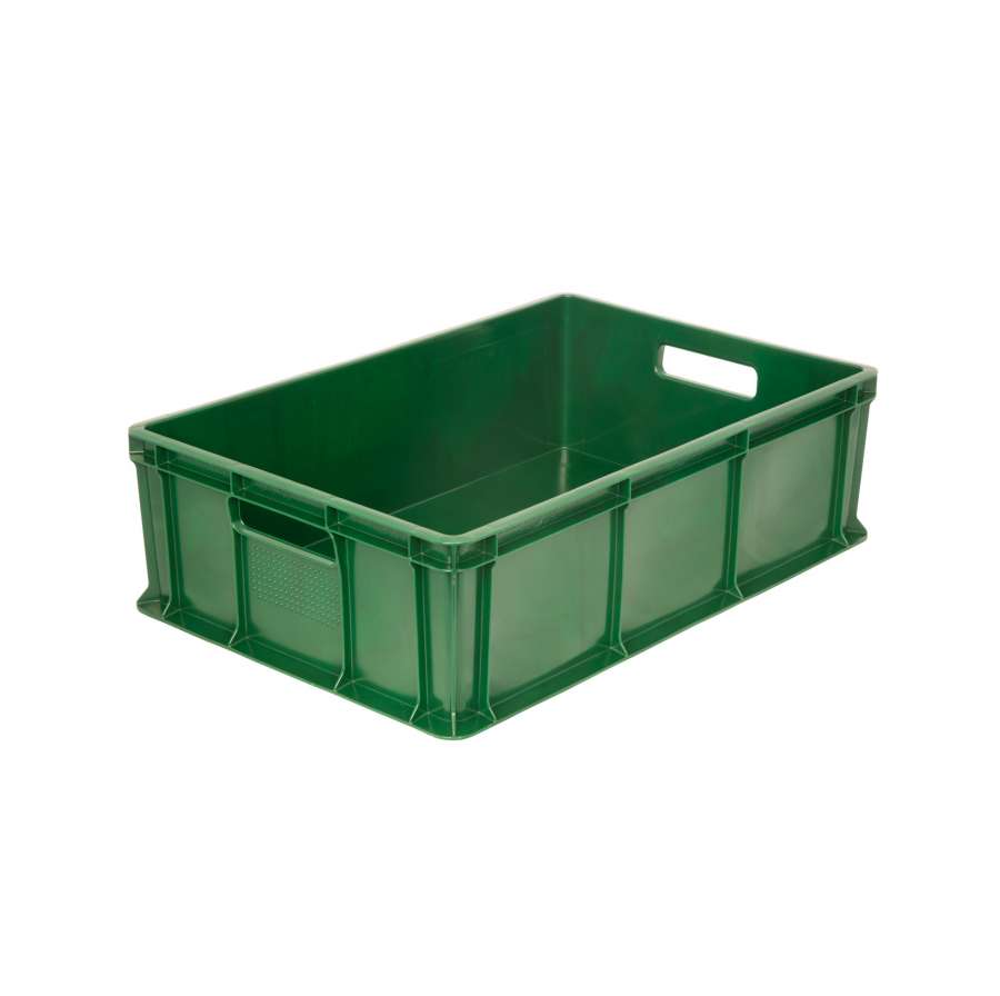 Ящик пластиковый хлебный сплошной 600x400x180мм цветной