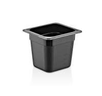 Гастроемкость 1/6 полипропилен черная 176х162мм h150мм GastroPlast