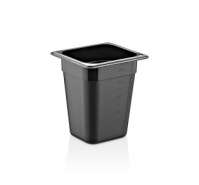 Гастроемкость 1/6 полипропилен черная 176х162мм h200мм GastroPlast