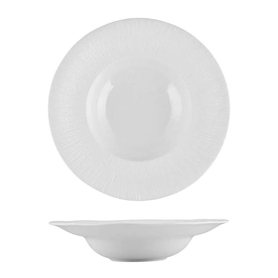 Тарелка глубокая d270мм 420мл "White Moon" P.L. фарфор