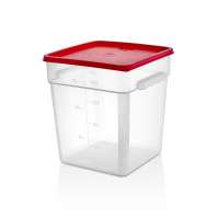 Контейнер для продуктов с цветной крышкой 17,2л с мерной шкалой, полипропилен