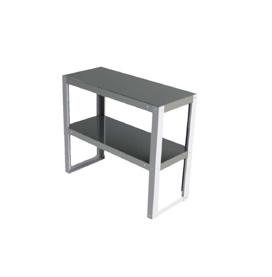 Полка 1800х300х800мм настольная 2 яруса