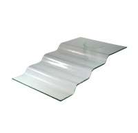 Поднос фуршетный 4 ступеньки стекло 
400х670х100мм "Corone Aqua"