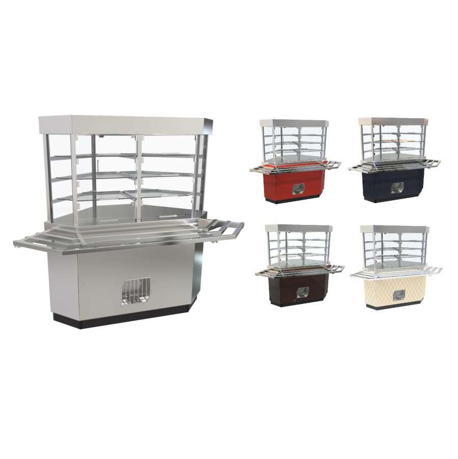 Линия раздачи Сэйла Прилавок-витрина холодильный ПВВ(Н)-70Е-90-С нержавеющая сталь