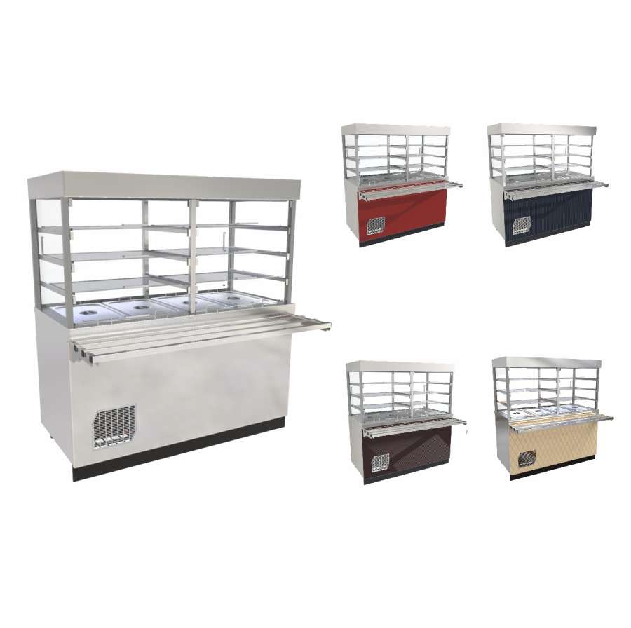 Линия раздачи Сэйла Прилавок-витрина холодильный ПВВ(Н)-70Е-С-01-НШ нержавеющая сталь