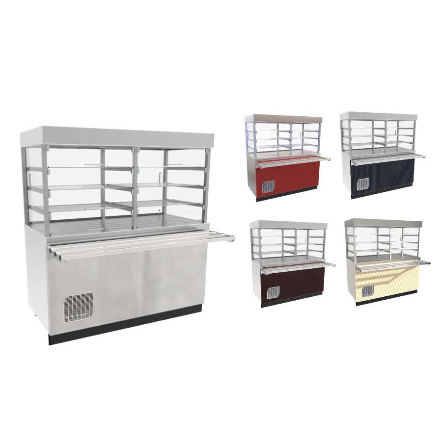 Линия раздачи Сэйла Прилавок-витрина холодильный ПВВ(Н)-70Е-С-03-НШ нержавеющая сталь