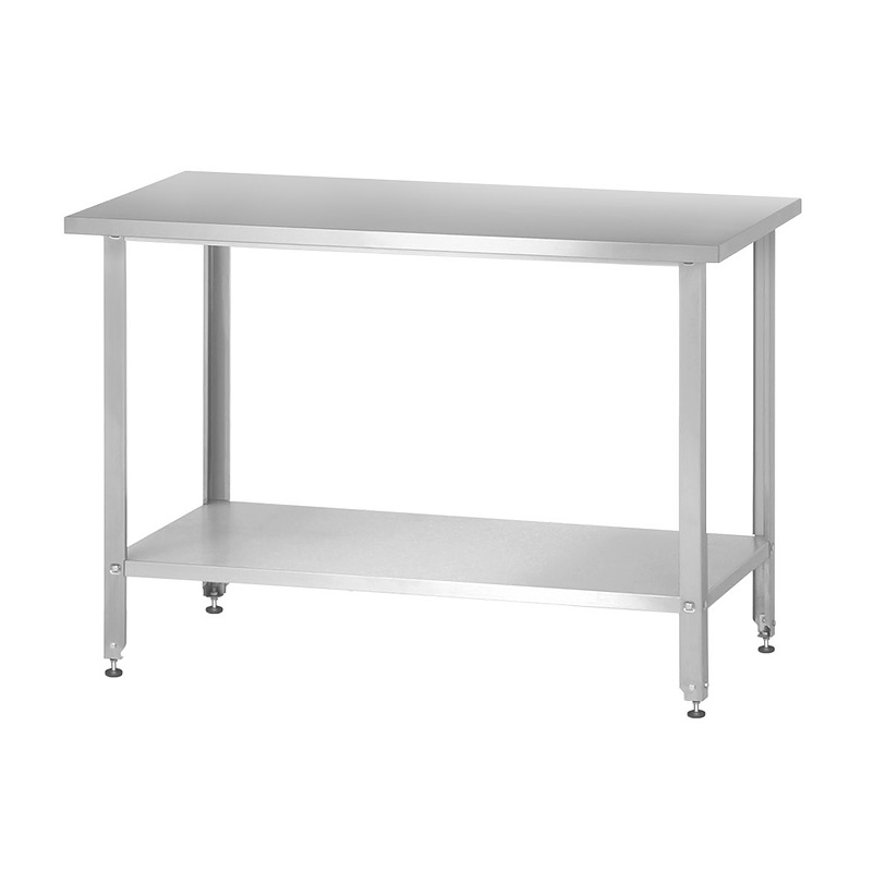 Стол разделочный 1800х700 без борта, полка сплошная н/ж